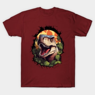 Dinosaur Raptor from Jurassic Era T-Shirt